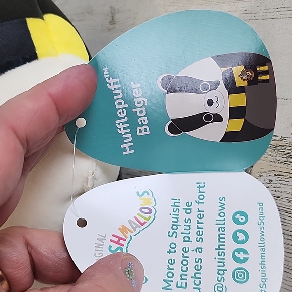 Kellytoy Squishmallows Harry Potter Hufflepuff Badger stuffed animal plush NEW - Picture 8 of 10